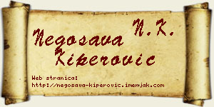 Negosava Kiperović vizit kartica